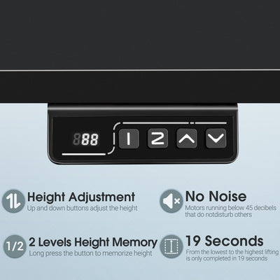 Bureau debout électrique réglable en hauteur Homall