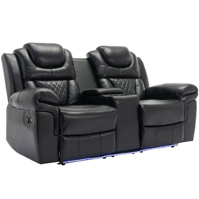 Fauteuil inclinable manuel pour cinéma maison avec rangement escamotable