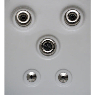 Spa 51 jets Home and Garden pour 5 personnes avec jets en acier inoxydable et ozone - 80 x 80 x 34