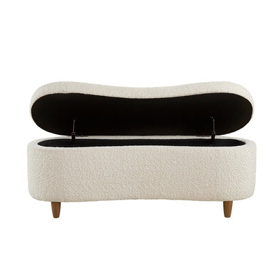 Banc d'appoint de rangement incurvé de style boucle INK IVY Bailey