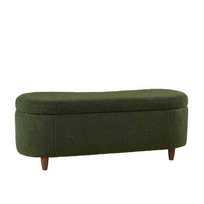 Banc d'appoint de rangement incurvé de style boucle INK IVY Bailey