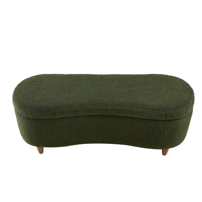 Banc d'appoint de rangement incurvé de style boucle INK IVY Bailey