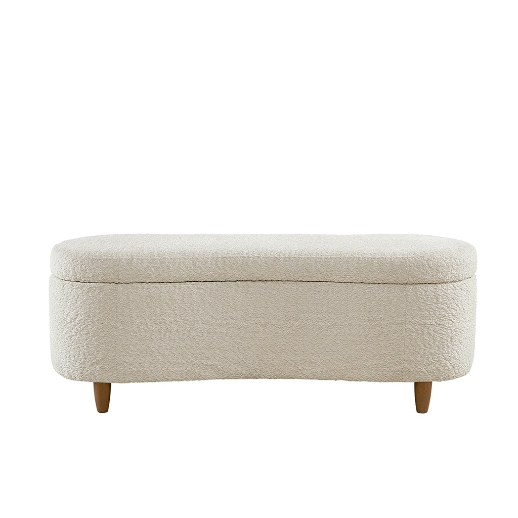 Banc d'appoint de rangement incurvé de style boucle INK IVY Bailey