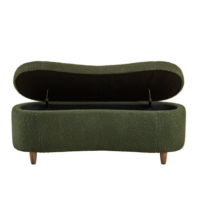 Banc d'appoint de rangement incurvé de style boucle INK IVY Bailey