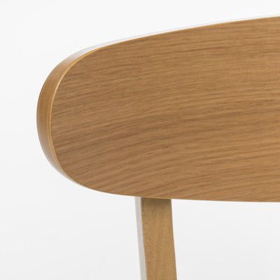 Chaise de salle à manger Abrielle en bois d'hévéa rembourrée de style milieu de siècle (lot de 2) par Christopher Knight Home