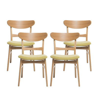 Chaises de salle à manger modernes Idalia du milieu du siècle (lot de 4) par Christopher Knight Home