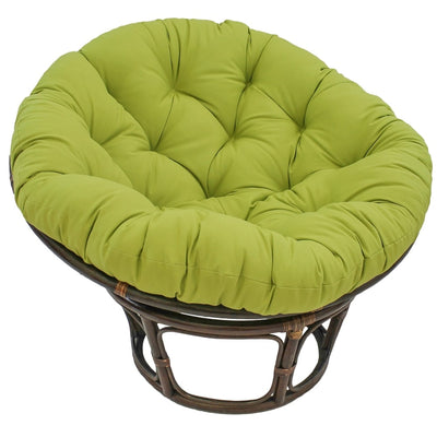 Chaise Papasan Bali en rotin de 42 pouces avec coussin en sergé