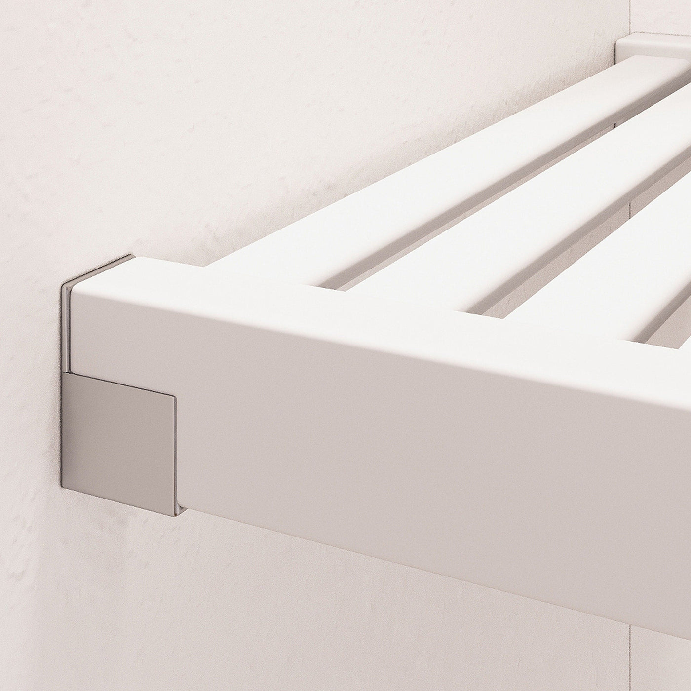 Système de placard en bois massif John Louis Home avec 3 tiroirs blanc