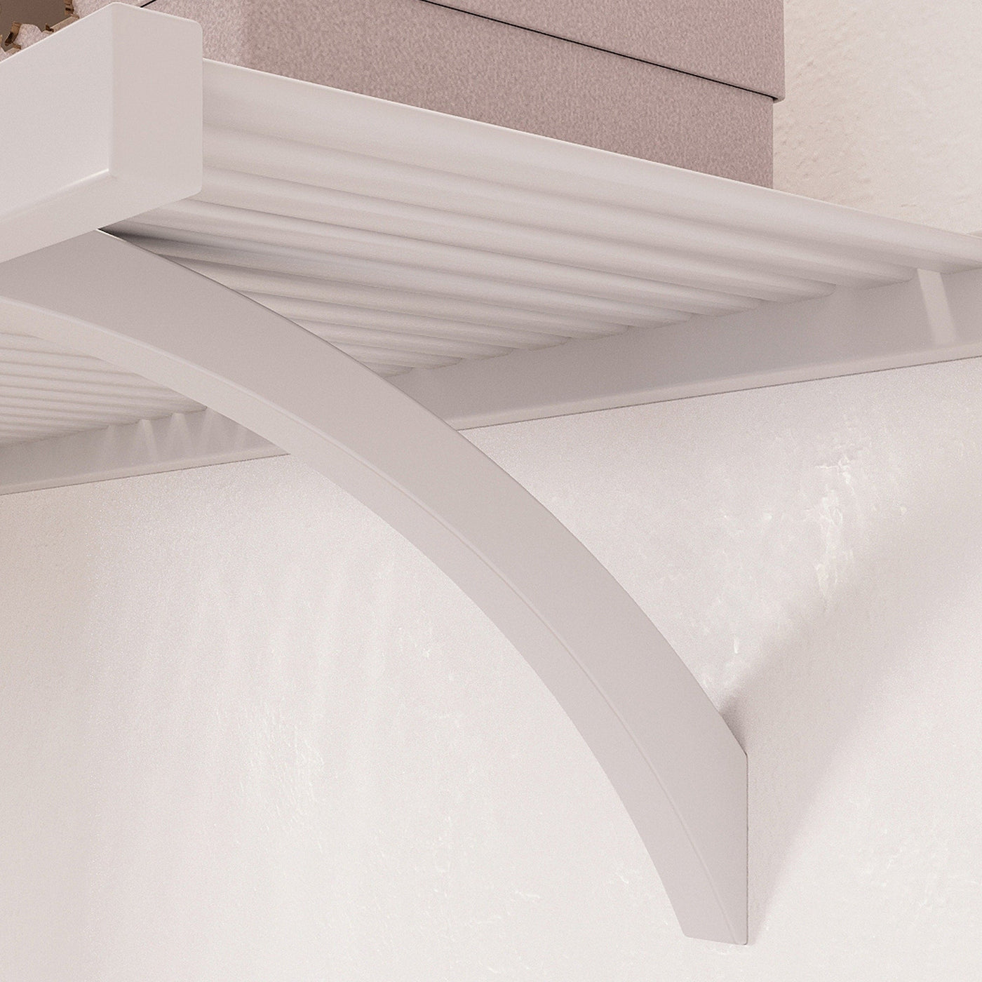 Système de placard en bois massif John Louis Home avec 3 tiroirs blanc