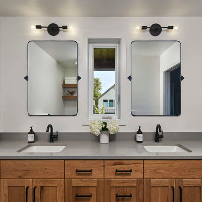 Miroir mural rectangulaire pivotant et inclinable en métal TEHOME Jonathan