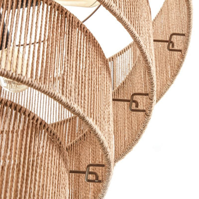 Suspension bohème KAWOTI largeur 26, 5 lumières, 4 niveaux