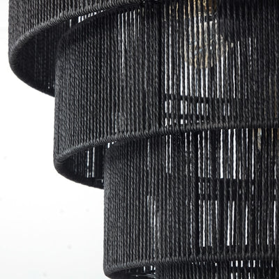 Suspension bohème KAWOTI largeur 26, 5 lumières, 4 niveaux