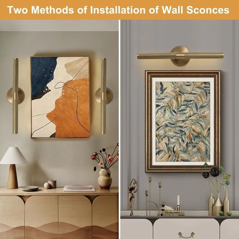 Appliques murales modernes KAYLA, appliques murales en laiton, applique murale de salle de bain pour salon, éclairage d'intérieur - N/A