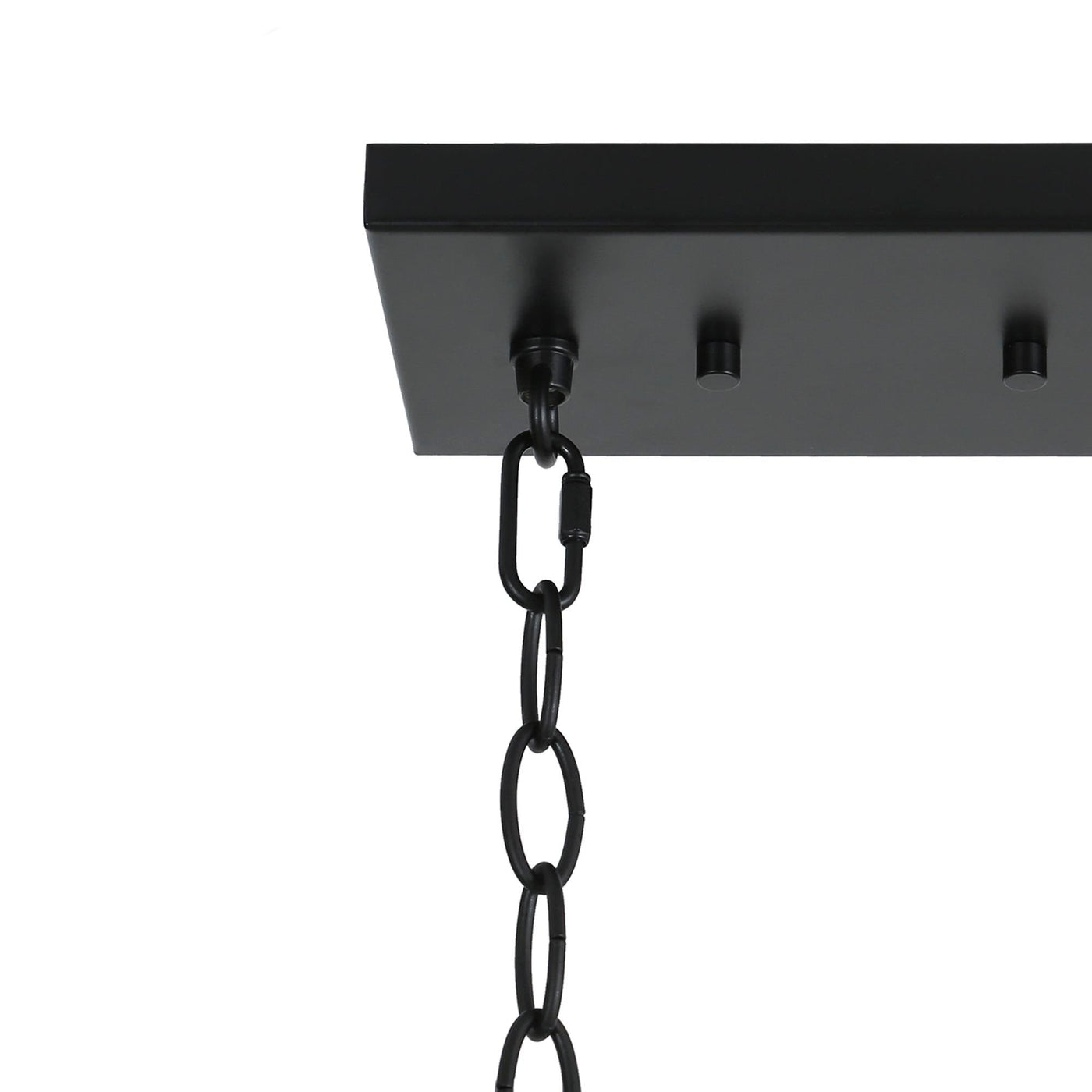 Lustre linéaire moderne Kasy à 5 lumières en verre texturé pour îlot de cuisine, design unique