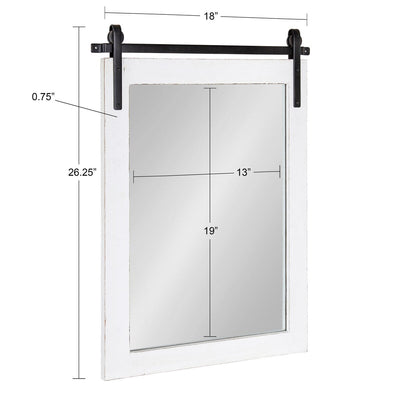 Miroir mural rectangulaire rustique Kate et Laurel Cates