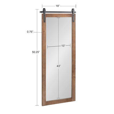 Miroir mural rectangulaire rustique Kate et Laurel Cates