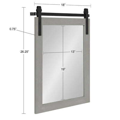 Miroir mural rectangulaire rustique Kate et Laurel Cates