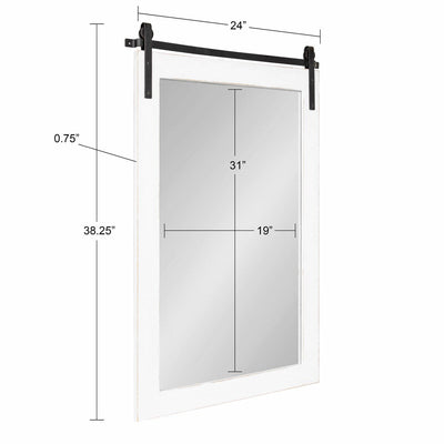 Miroir mural rectangulaire rustique Kate et Laurel Cates