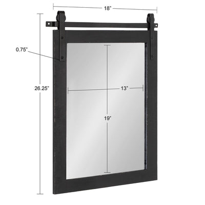 Miroir mural rectangulaire rustique Kate et Laurel Cates