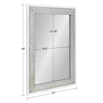 Miroir mural en bois et métal Kate et Laurel Deely