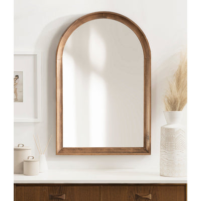 Miroir mural en bois Arch de Kate et Laurel Hatherleigh