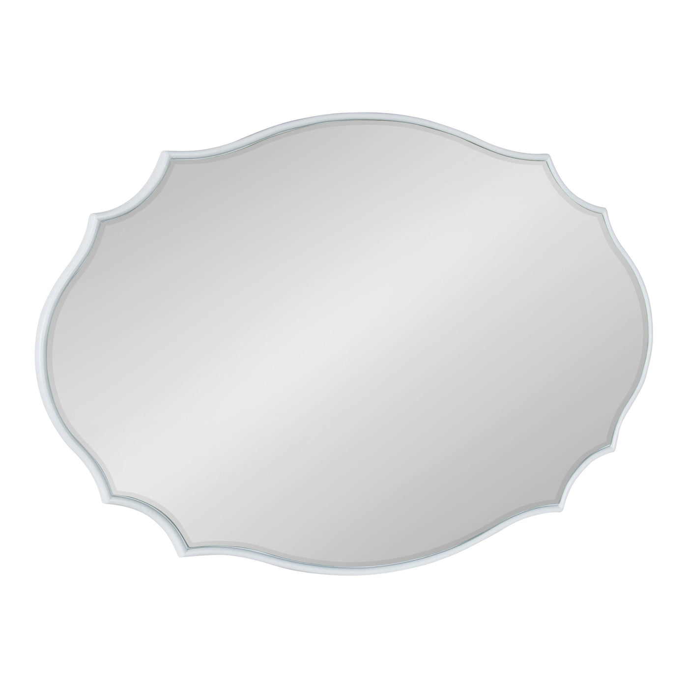 Miroir mural ovale festonné Kate et Laurel Leanna