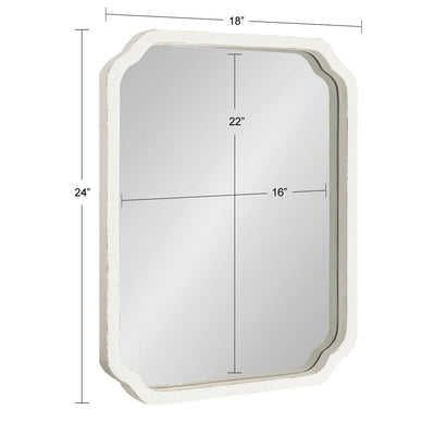 Miroir mural carré en bois Kate et Laurel Marston