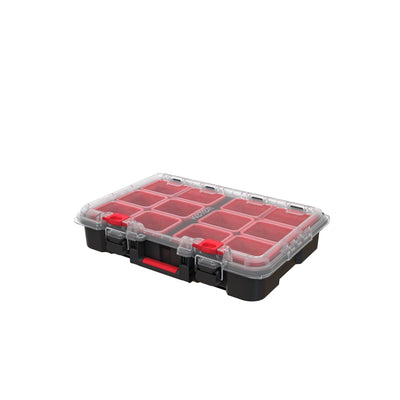 Boîte à outils mobile 3 pièces Keter Stack-n-Roll, rangement et organisation d'outils, système de boîte à outils modulaire en résine durable