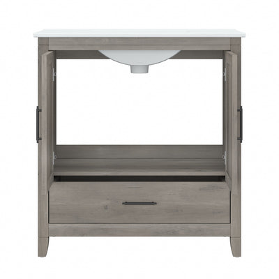 Meuble-lavabo Key West 32 W avec lavabo par Bush Furniture