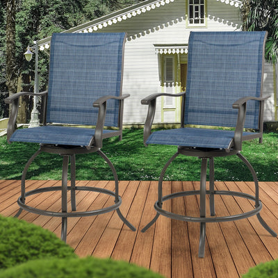 Ensemble de tabourets/chaises de bar pivotants hauts Kozyard Isabella