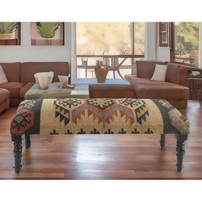 Banc d'intérieur Sevita Southwestern 16L x 47L x 18H - 16L x 47L x 18H