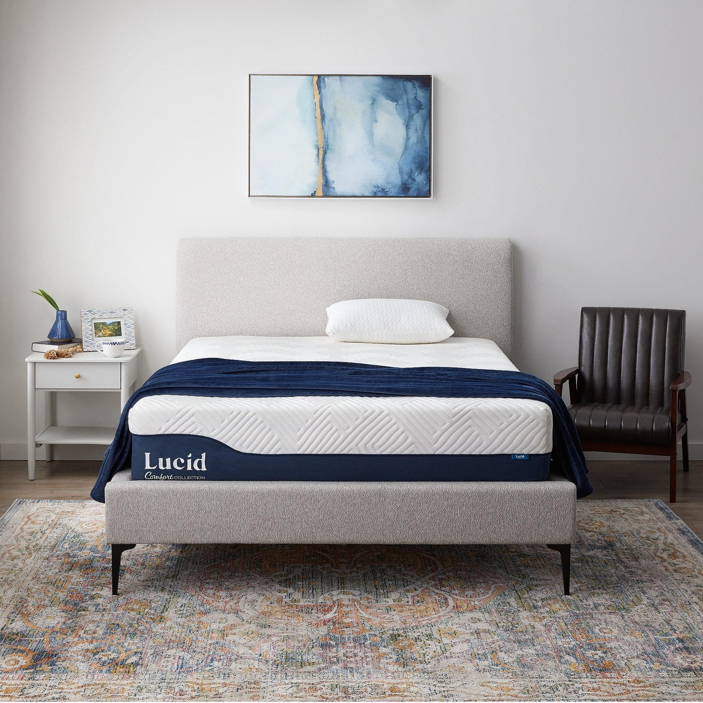 Matelas hybride Lucid 12 pouces en gel et aloe vera
