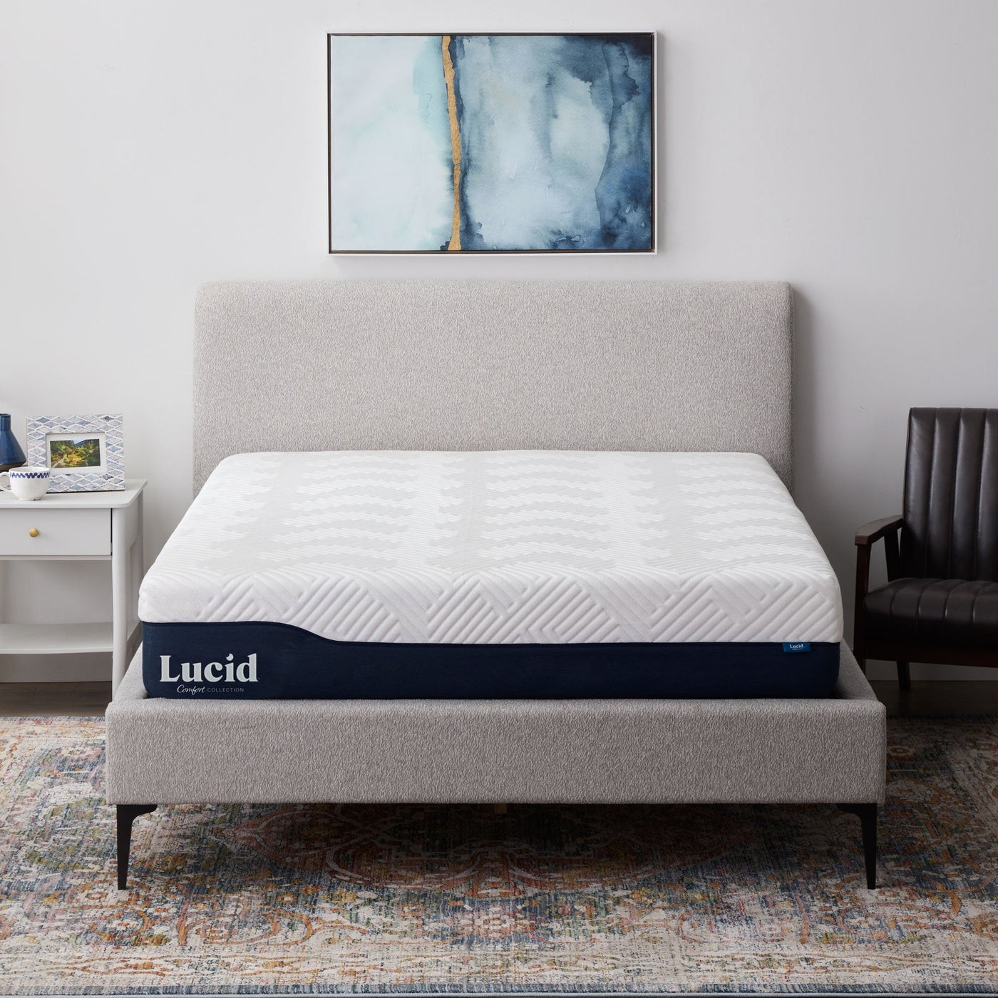 Matelas hybride Lucid 12 pouces en gel et aloe vera