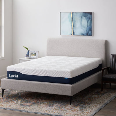Matelas hybride Lucid 12 pouces en gel et aloe vera