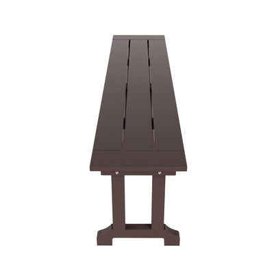 Banc de terrasse extérieur Polytrends Laguna en PEHD toutes saisons 65