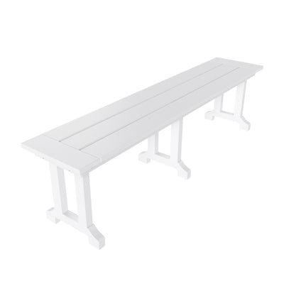 Banc de terrasse extérieur Polytrends Laguna en PEHD toutes saisons 65