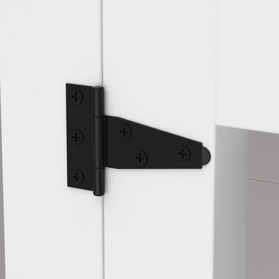 Cage d'angle pour 2 chiens, grande taille, en forme de L, 58,7 x 41,1 cm