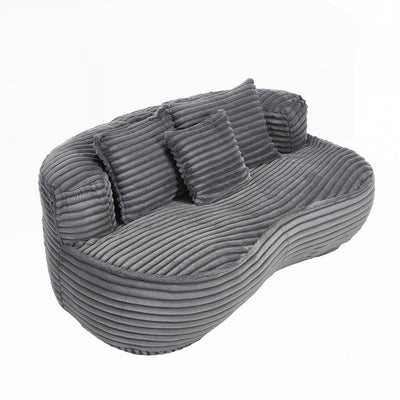 Canapé confortable et durable, fauteuil poire à dossier haut pour adultes et enfants - 2 places