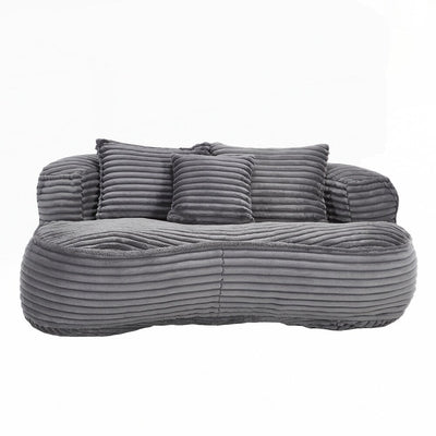 Canapé confortable et durable, fauteuil poire à dossier haut pour adultes et enfants - 2 places