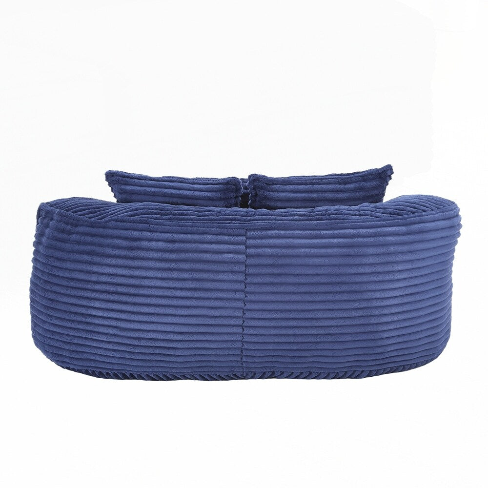 Canapé confortable et durable, fauteuil poire à dossier haut pour adultes et enfants - 2 places