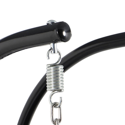 Fauteuil suspendu LeisureMod pour 2 personnes avec support - Chaise longue hamac en rotin et osier pour patio extérieur/intérieur avec coussins