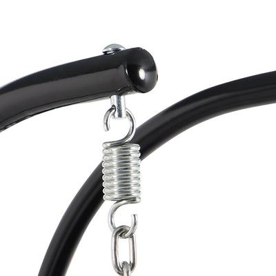 Fauteuil suspendu LeisureMod pour 2 personnes avec support - Chaise longue hamac en rotin et osier pour patio extérieur/intérieur avec coussins