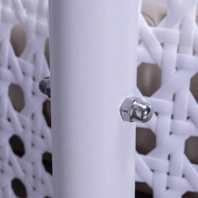 Fauteuil suspendu LeisureMod pour 2 personnes avec support - Chaise longue hamac en rotin et osier pour patio extérieur/intérieur avec coussins