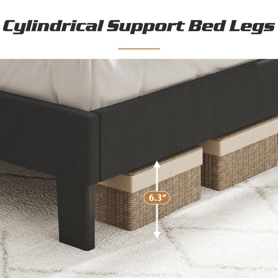 Cadre de lit plateforme rembourré réglable Lifezone Queen Size