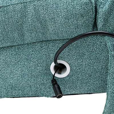 Fauteuil de massage inclinable en lin Intérieur avec télécommande, fauteuil de massage électrique ergonomique, 5 modes