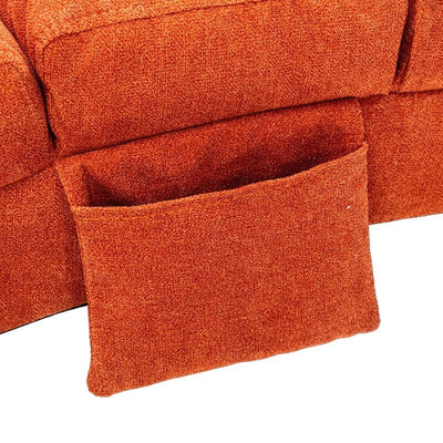 Fauteuil de massage inclinable en lin Intérieur avec télécommande, fauteuil de massage électrique ergonomique, 5 modes