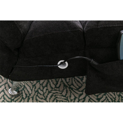 Fauteuil de massage inclinable en lin Intérieur avec télécommande, fauteuil de massage électrique ergonomique, 5 modes