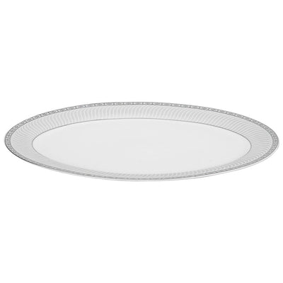 Service de table Lorren Home Trends en porcelaine avec accents argentés, 57 pièces