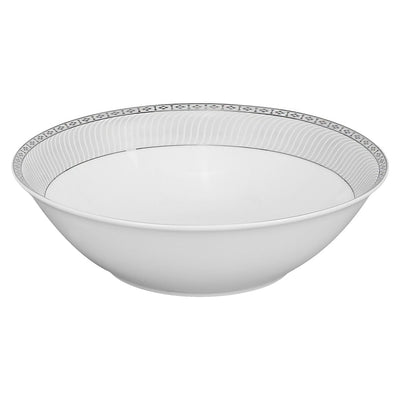 Service de table Lorren Home Trends en porcelaine avec accents argentés, 57 pièces