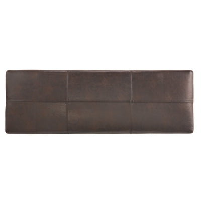 Banc de rangement en similicuir Lucinda par Christopher Knight Home - 51,25 L x 17,50 l x 16,25 H
